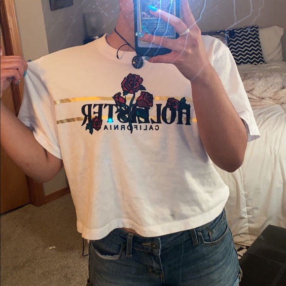 HOLLISTER ROSE CROP TEE - Picture 2 of 3
